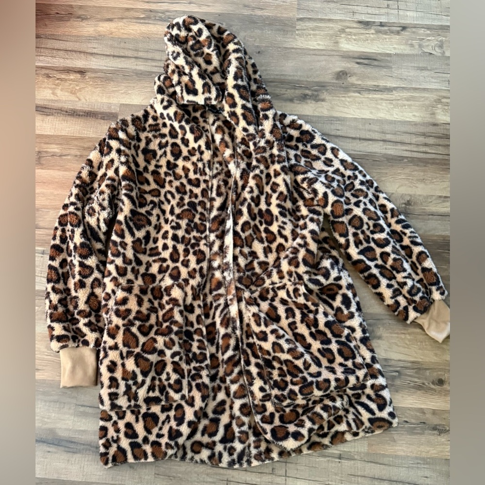Zilcremo Women Hooded Cardigan Fuzzy Jacket
